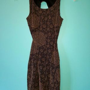 Above Knee Dress with Open Back